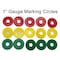 5S Supplies Gauge Warning Film Circles 1 inch Diameter Red, 5PK GWC-1IN-RED - alternate 1
